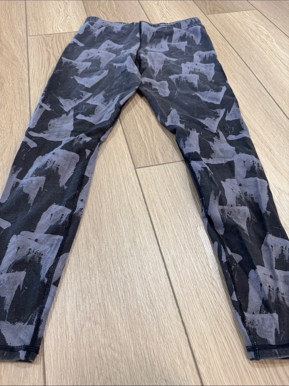 Y2K Champion All Over Print Run Disney Leggings Sz L Spellout Trendy